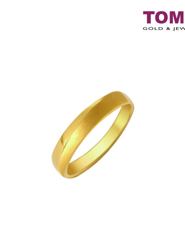 The Red Wedding Series Couple Rings | Tomei 916 (22K) Yellow Gold (XD-YG0241R-M-1C/XD-YG0242R-F-1C)