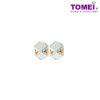 Dual-Tone Luxe Allure Earrings | Tomei Yellow Gold 916