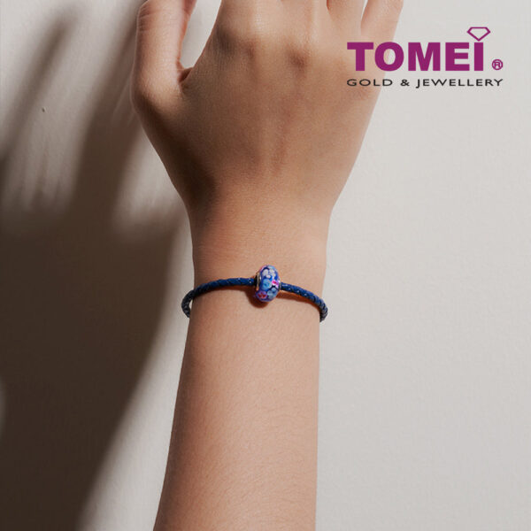 TOMEI Chomel Floriate in Peace Charm, White Gold 585