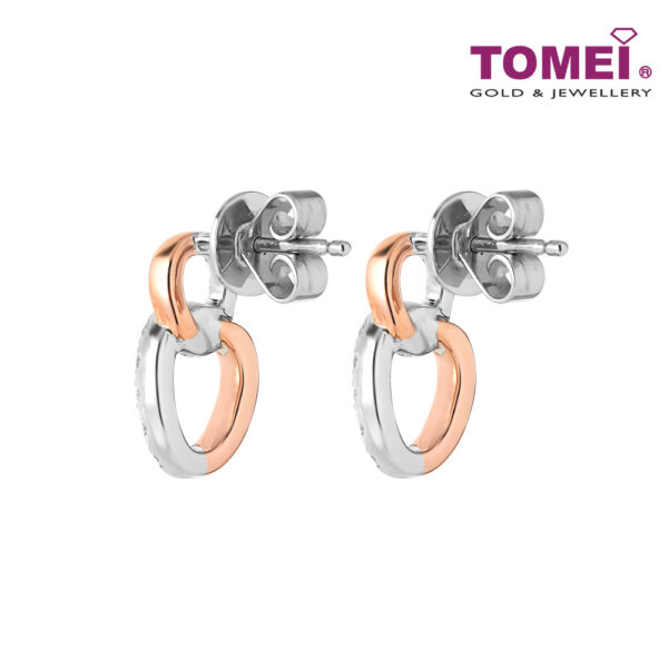TOMEI Love Is Beautiful Collection Diamond Earrings, White? Gold 585