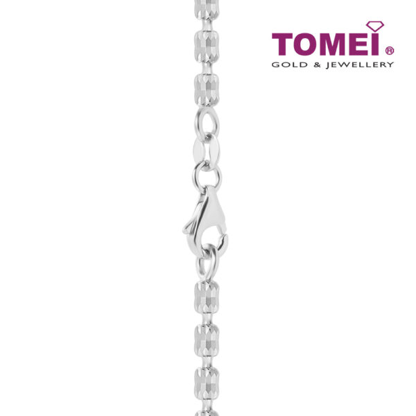 TOMEI Italia 50cm Long Necklace, Unisex White Gold 585