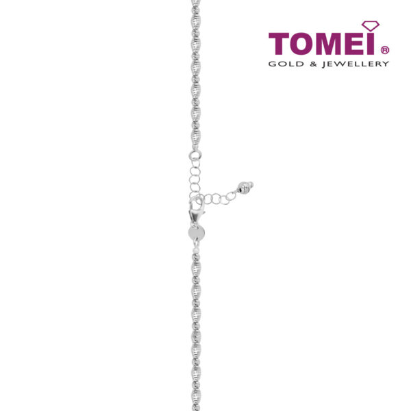 TOMEI Italia Beads Bracelet, White Gold 585
