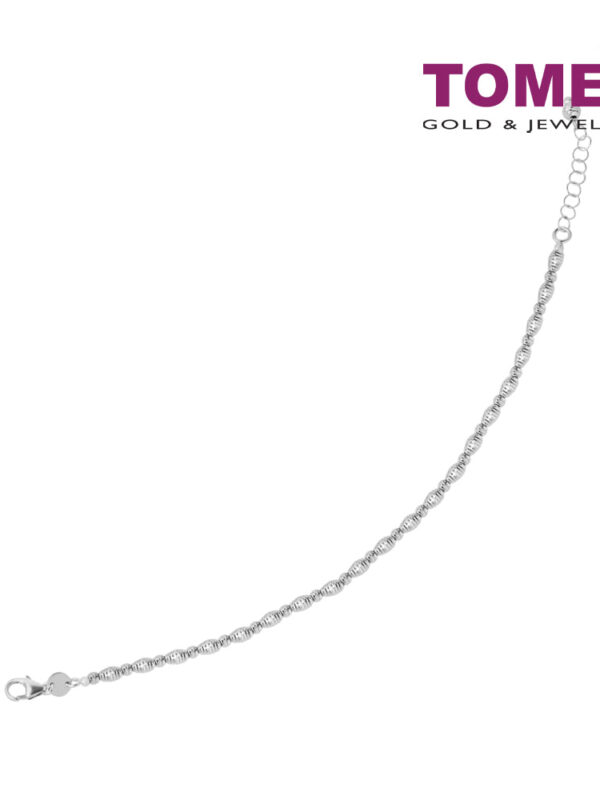 TOMEI Italia Beads Bracelet, White Gold 585