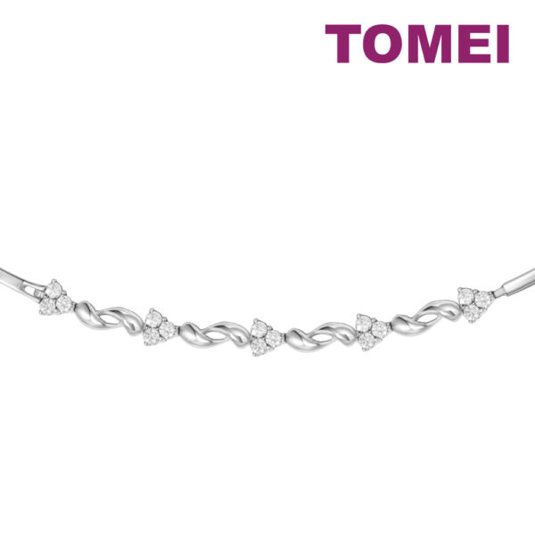 TOMEI Bracelet of Glac?? with Luminosity,Diamond White Gold 750 (DM0003)