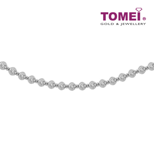 TOMEI Italia Beads Bracelet, White Gold 585