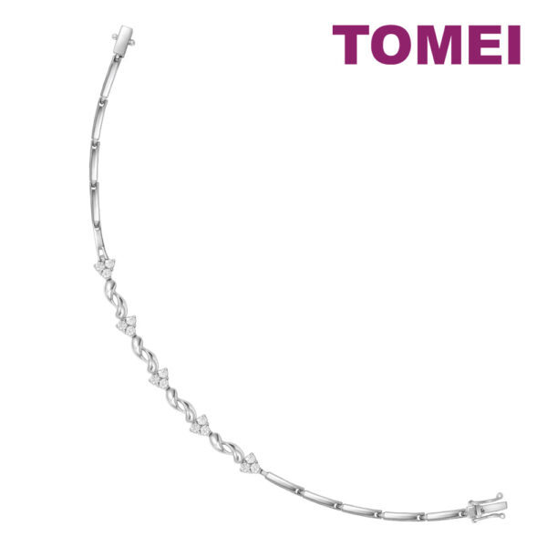 TOMEI Bracelet of Glac?? with Luminosity,Diamond White Gold 750 (DM0003)
