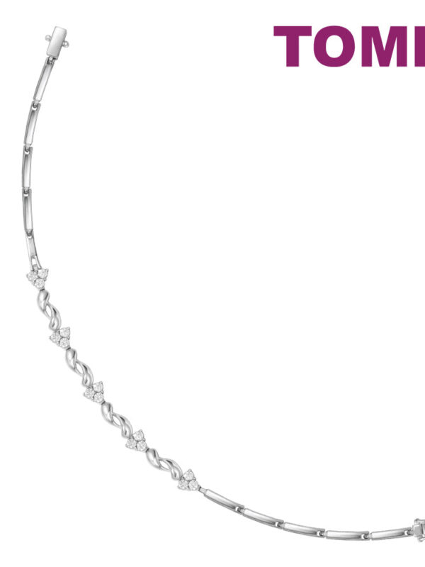 TOMEI Bracelet of Glac?? with Luminosity,Diamond White Gold 750 (DM0003)