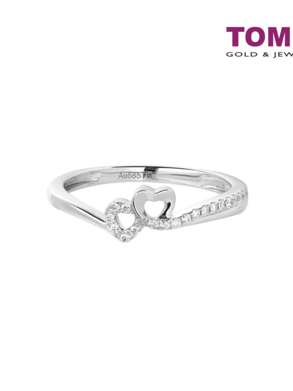TOMEI Love Is Beautiful Collection Diamond RIng, White Gold 585