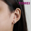 TOMEI Charlie Earrings, Rose Gold 750