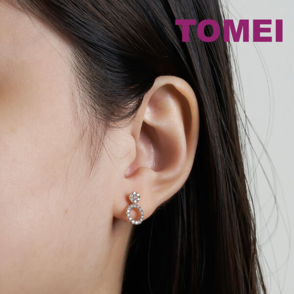 TOMEI Charlie Earrings, Rose Gold 750