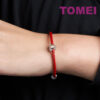 TOMEI Heart Shaped Charm, White+Rose Gold 585
