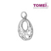 TOMEI Hollow-Out Pendant, White Gold 585