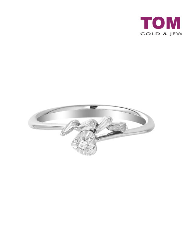 TOMEI Love Is Beautiful Collection Diamond RIng, White Gold 585