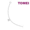 TOMEI Fatty Heart Charm Bracelet, White Gold 585