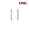 TOMEI 20mm Hoop Diamond Earrings White Gold 750