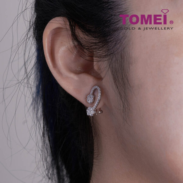 TOMEI Clidia Earrings White Gold 750
