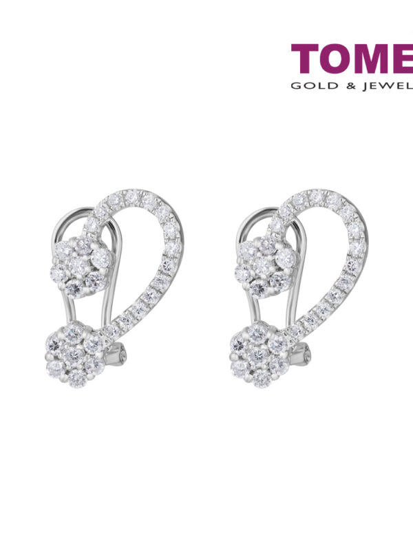 TOMEI Clidia Earrings White Gold 750