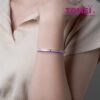 TOMEI Bangle in Pink, White Gold 375
