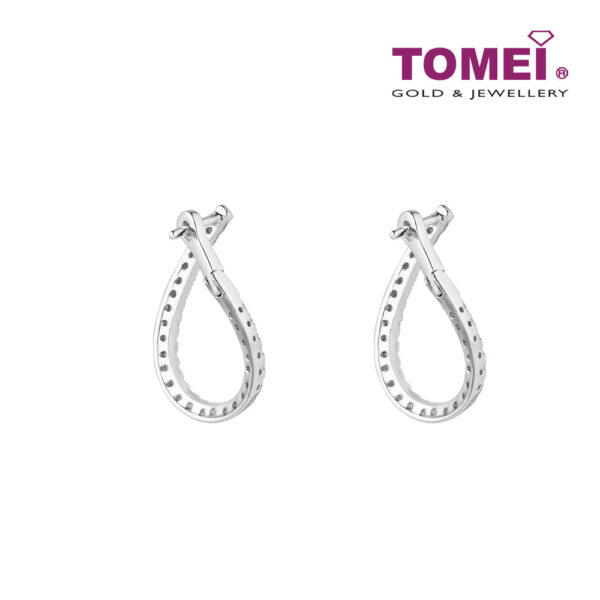 TOMEI Poire Earrings White Gold 750