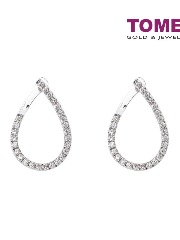 TOMEI Poire Earrings White Gold 750