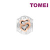 TOMEI Dual-Tone Heart Charm, White+Rose Gold 585