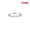 TOMEI Love Joins Us Together Ring, White Gold 585
