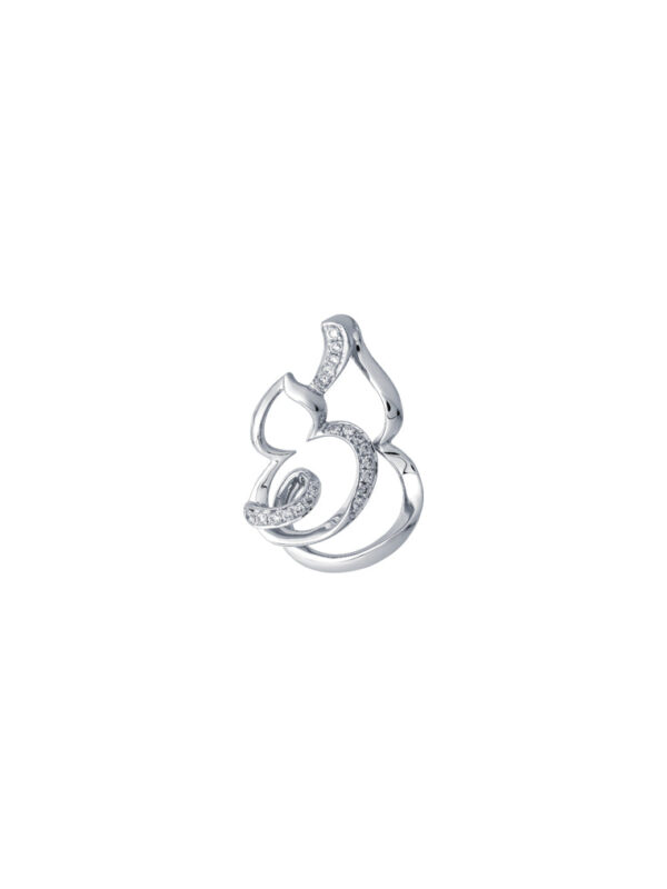 TOMEI Art Of Gourd Pendant, White Gold 750