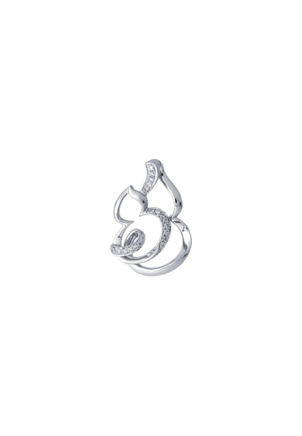 TOMEI Art Of Gourd Pendant, White Gold 750