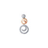 TOMEI Dual-Tone Joyous Diamond Pendant, White Gold 750