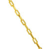 TOMEI Heavy Geometric Linked Chain Bracelet, Yellow Gold 916