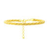TOMEI Lusso Italia Twisted Ribbed Bangle, Yellow Gold 916