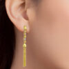 TOMEI Lusso Italia Dangling Tassel Earrings, Yellow Gold 916