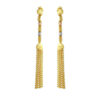 TOMEI Lusso Italia Dangling Tassel Earrings, Yellow Gold 916