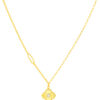 TOMEI Four-Leaves Clover Necklace, Yellow Gold 999
