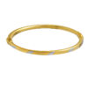 TOMEI Dual-Tone Simplicity Bangle, Yellow Gold 916