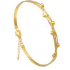 TOMEI Lusso Italia Beads Bangle, Yellow Gold 916