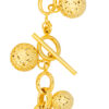 TOMEI Dangling Balls Bracelet, Yellow Gold 916
