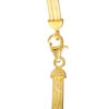 TOMEI Lusso Italia Tri-Tone Beads Bangle, Yellow Gold 916