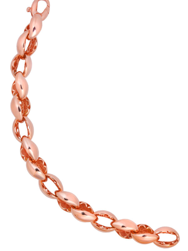 TOMEI Lusso Italia Shining Twisted Bracelet in Rose Gold, Yellow Gold 916