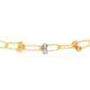 TOMEI Lusso Italia Tri-Tone Beads and Clips Necklace, Yellow Gold 916