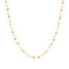 TOMEI Lusso Italia Tri-Tone Beads and Clips Necklace, Yellow Gold 916