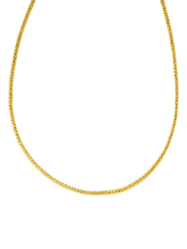 TOMEI Lusso Italia Twisted Sturdy Necklace, Yellow Gold 916