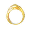 TOMEI Lusso Italia Dual-Tier Knotted Ring, Yellow Gold 916