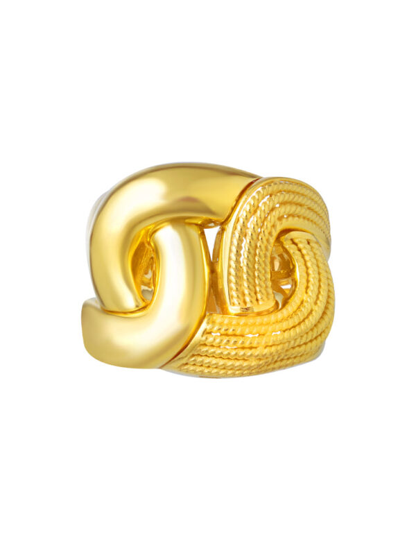 TOMEI Lusso Italia Entangling Ring, Yellow Gold 916