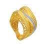 TOMEI Lusso Italia Eccentric Stacked Ring, Yellow Gold 916