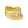 TOMEI Lusso Italia Eccentric Stacked Ring, Yellow Gold 916