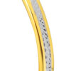TOMEI Dual-Tone Simplicity Bangle, Yellow Gold 916