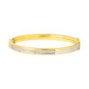 TOMEI Dual-Tone Simplicity Bangle, Yellow Gold 916