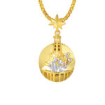 TOMEI Paris in Love Pendant, Yellow Gold 916
