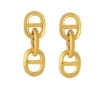TOMEI Lusso Italia Interlocking Dangling Earrings, Yellow Gold 916